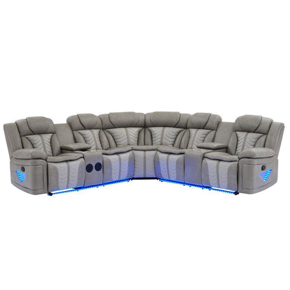 Innova Sec (Grey) Reclining Sectional