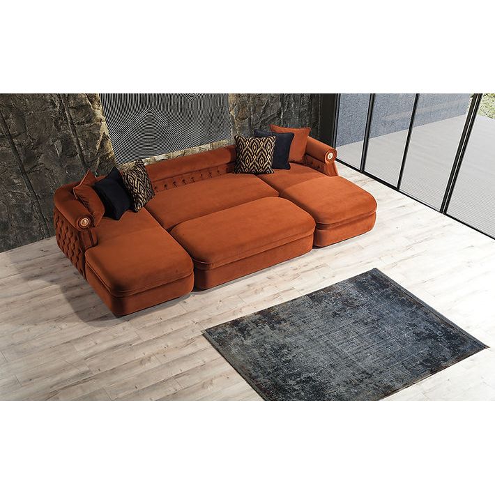 Brooklyn Sectional (Orange)