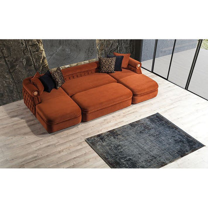 Brooklyn Sectional (Orange)