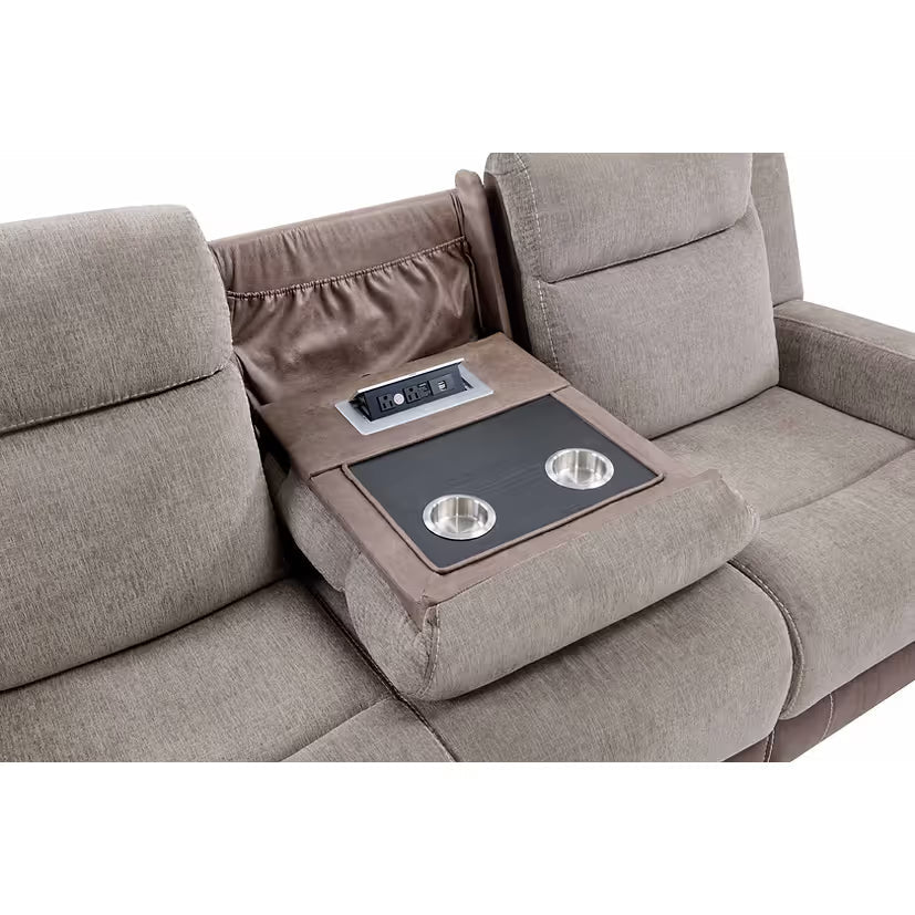 Nisa (Brown) Reclining Living Room Set