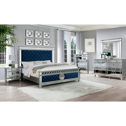 Bella (Blue Velvet) Bedroom Set