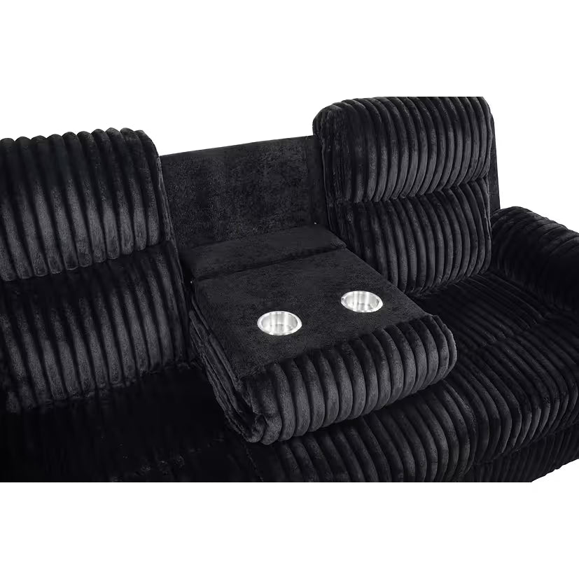 Lexy (Black) Reclining Living Room Set