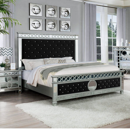 Bella (Black Velvet) Bedroom Set