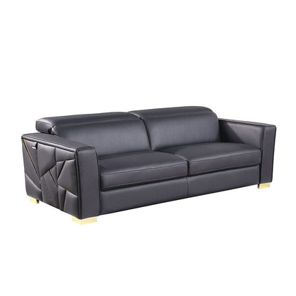 Astra Reclining Living Room Set (Dark Navy)