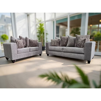 Kora S&L (Smoke) Living Room Set