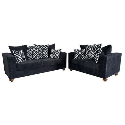 Graphite S&L (Black) Living Room Set