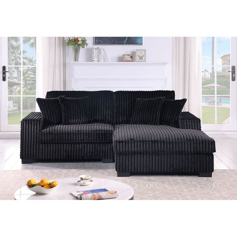 Comfy II 2pcs (Black) Sectional