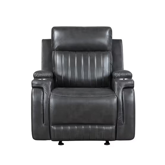 Ethan (Dark Grey) Reclining Living Room Set