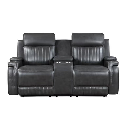 Ethan (Dark Grey) Reclining Living Room Set