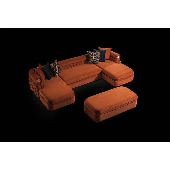 Brooklyn Sectional (Orange)