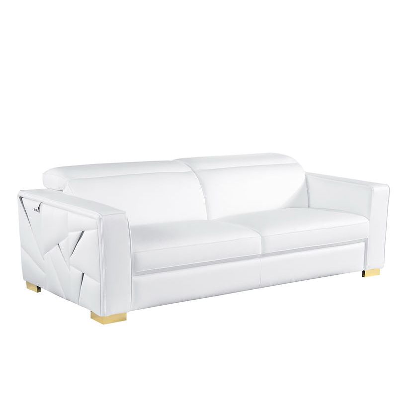 Astra Reclining Living Room Set (White)