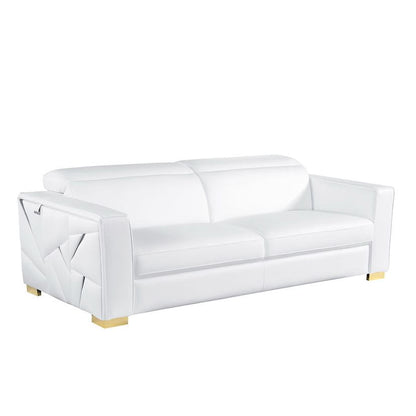 Astra Reclining Living Room Set (White)