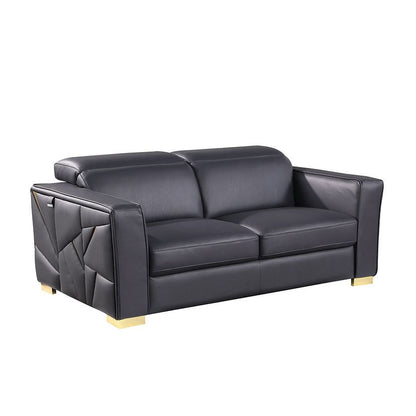 Astra Reclining Living Room Set (Dark Navy)