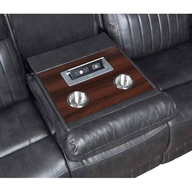 Ethan (Dark Grey) Reclining Living Room Set