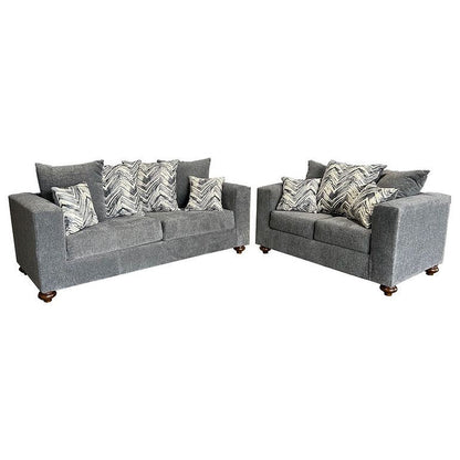 Zander S&L (Grey) Living Room Set