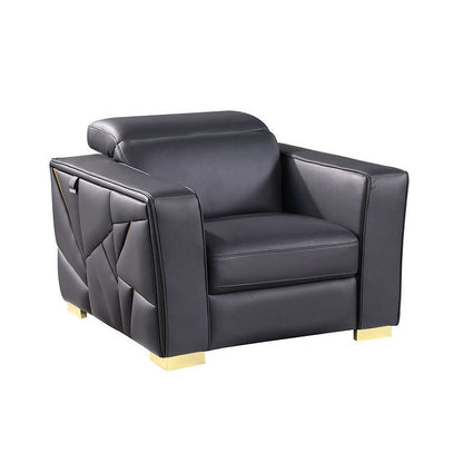 Astra Reclining Living Room Set (Dark Navy)