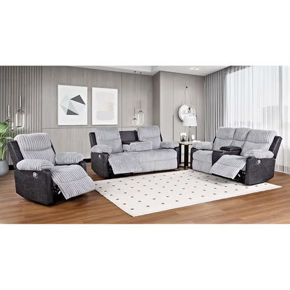 Lexy (Grey) Reclining Living Room Set