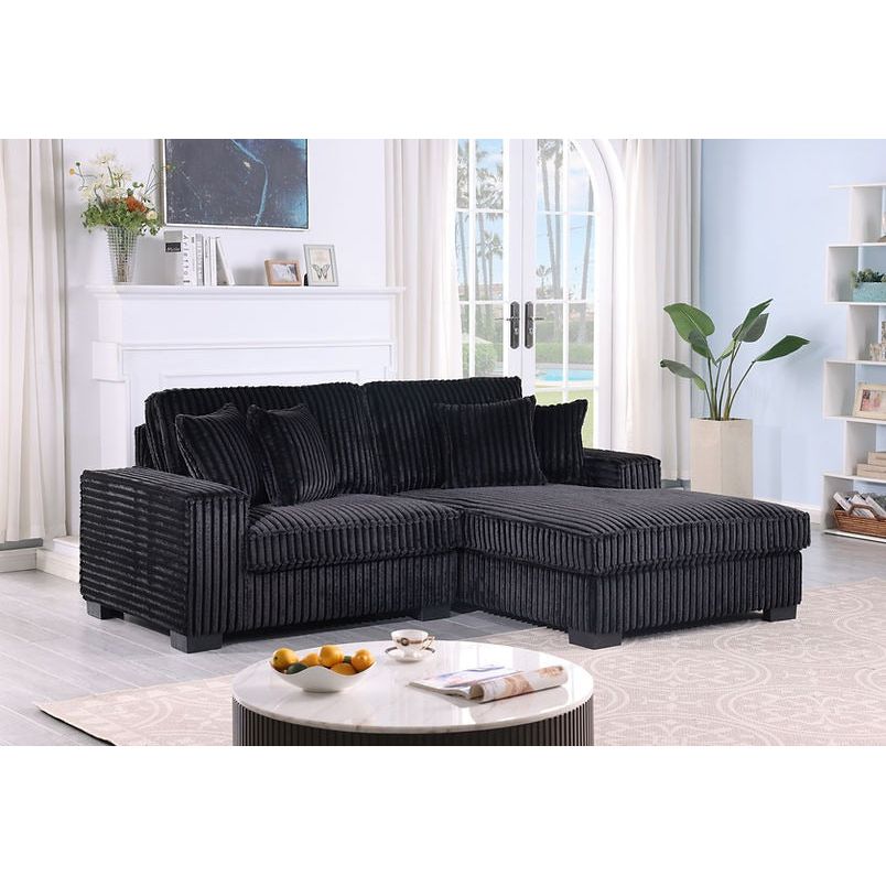 Comfy II 2pcs (Black) Sectional