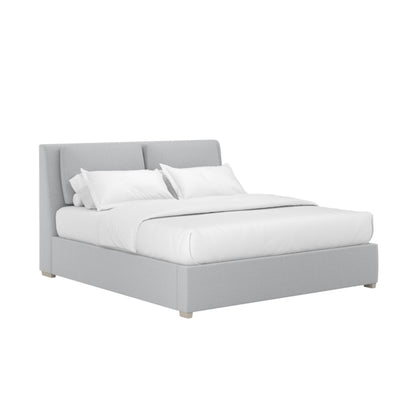 Grant Queen Pillow Back Uph Bed-Alum