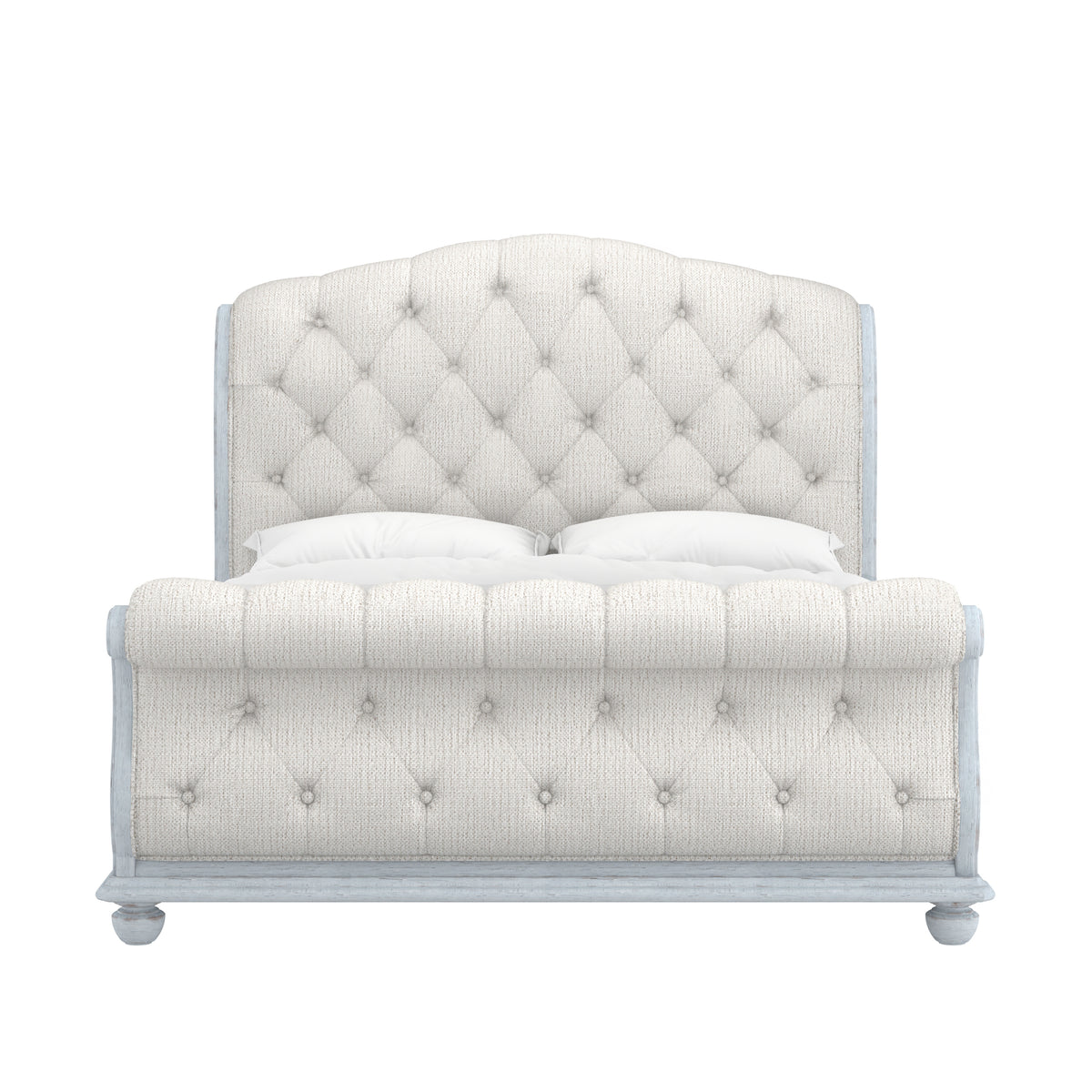 Summer Creek Queen Uph Sleigh Bed-Blue