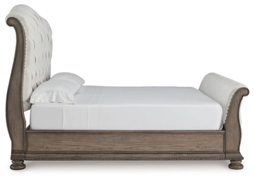Cambridge King Upholstered Sleigh Bed