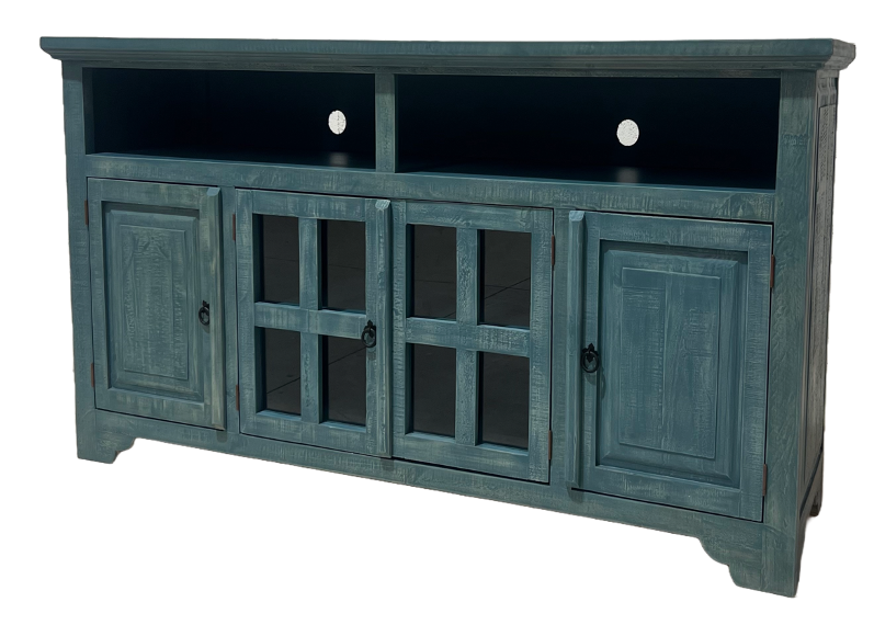 Laredo TV Stand (Rustic Teal)