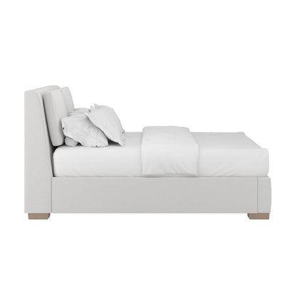 Grant King Pillow Back Uph Bed-Snow