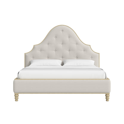 Haven QN Uph Bed-Sundrch Oak