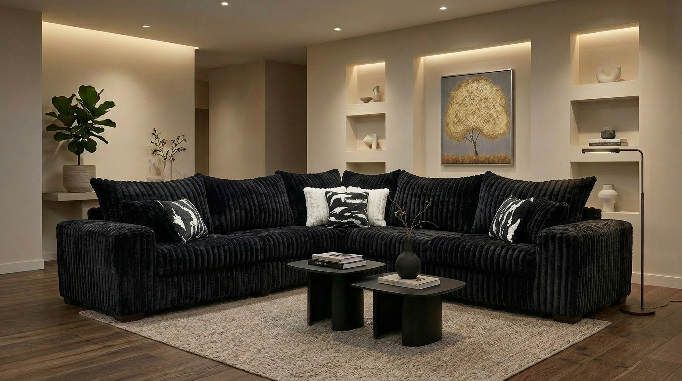 Noah (Black) Sectional