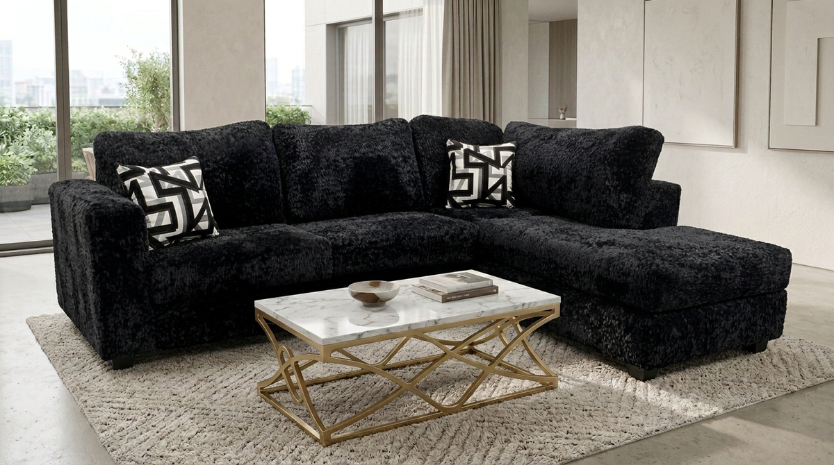 Nua (Black) Sectional