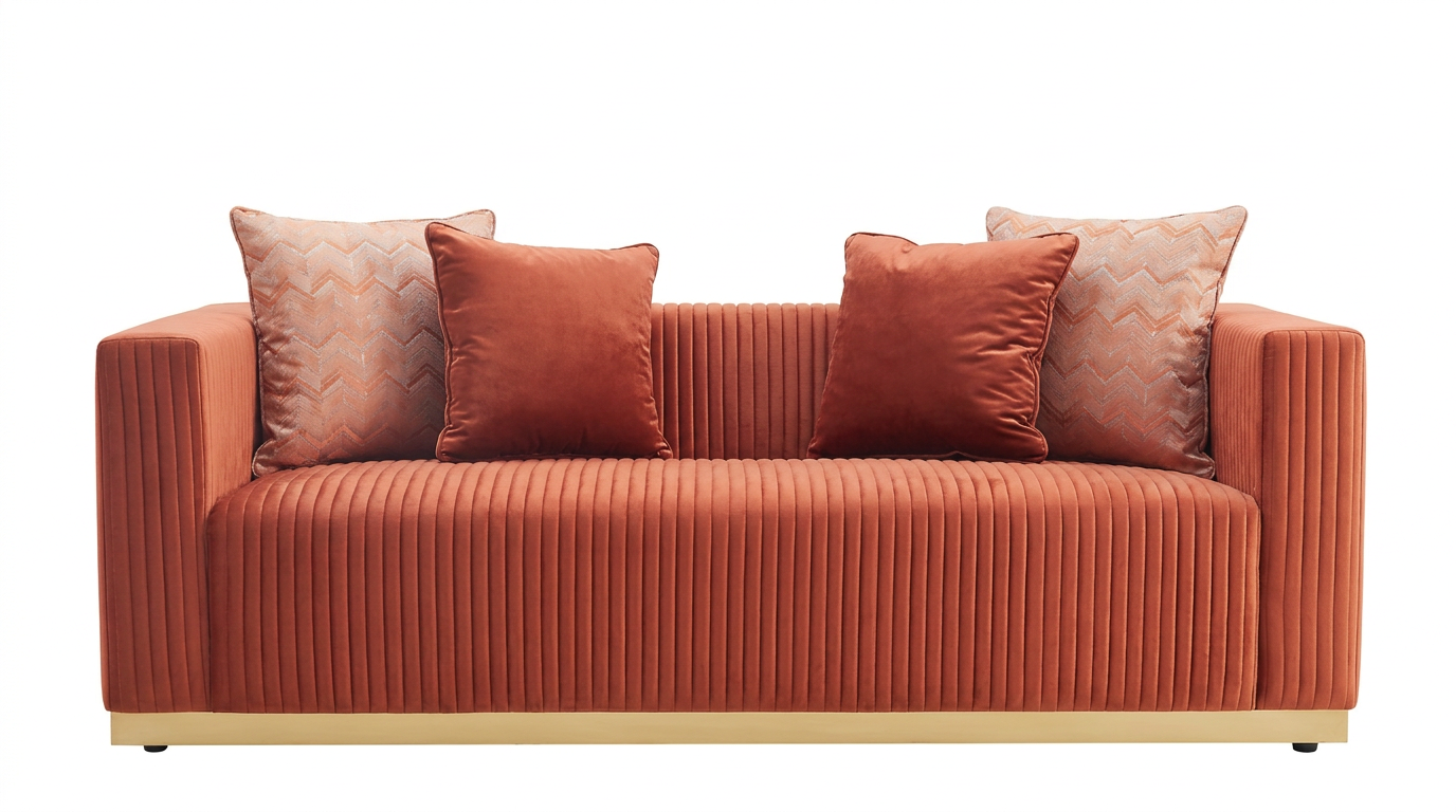 Alisha (Rust) Living Room Set