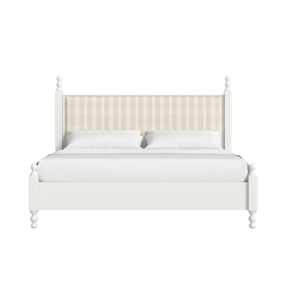 Haven QN Uph Finial Bed