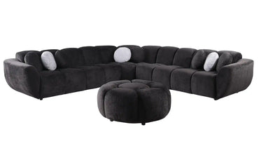 MI-3001 Rose (Black) Sectional