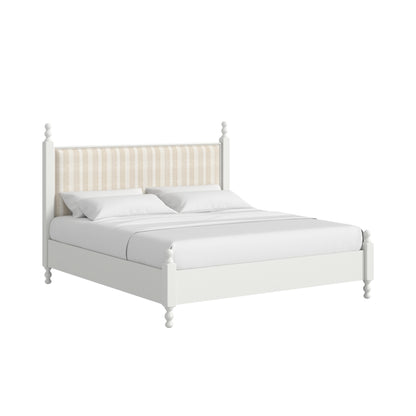 Haven KG Uph Finial Bed