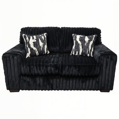 Sofa and Loveseat (Black) Living Room Set