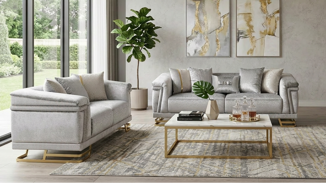 Amalfi (Grey) Living Room Set