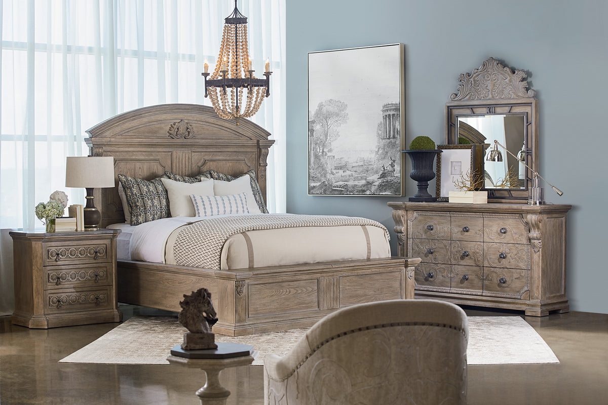 6/6 Chambers Panel Bed-Parch