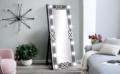 Glow LED Floor Mirror