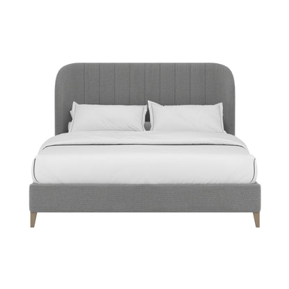 Dante King Wide Channel Uph Bed-Slate