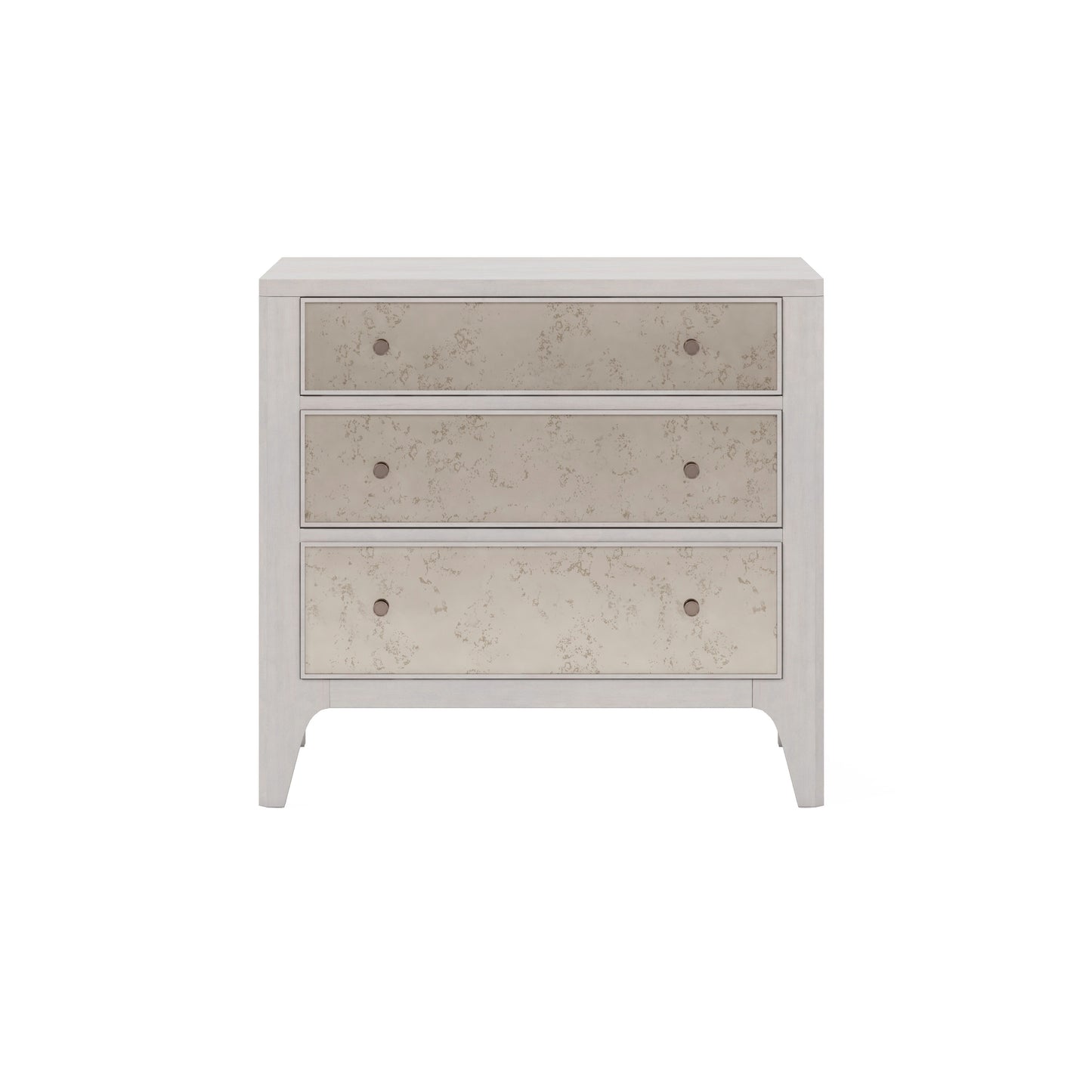Mezzanine 3 Drawer Mirrored Nightstand