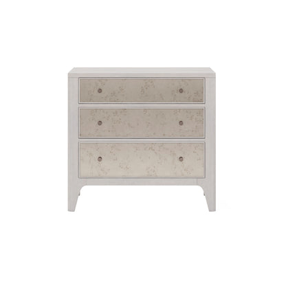 Mezzanine 3 Drawer Mirrored Nightstand