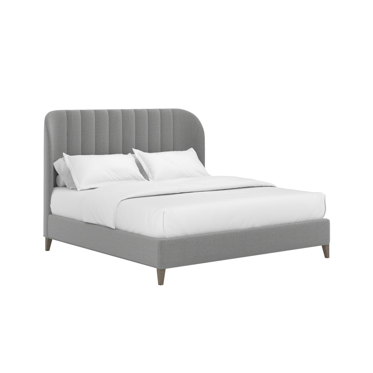 Dante King Wide Channel Uph Bed-Slate