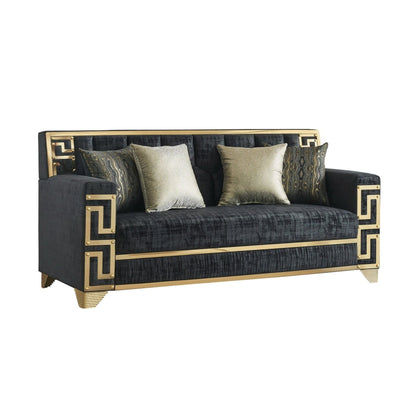 Hira (Black) Living Room Set