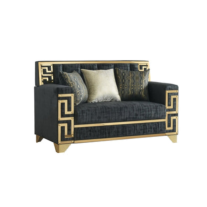 Hira (Black) Living Room Set