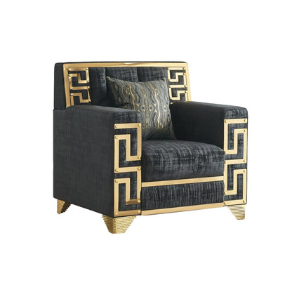 Hira (Black) Living Room Set