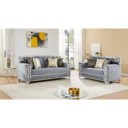 Hira (Grey) Living Room Set
