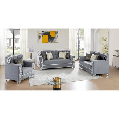 Hira (Grey) Living Room Set